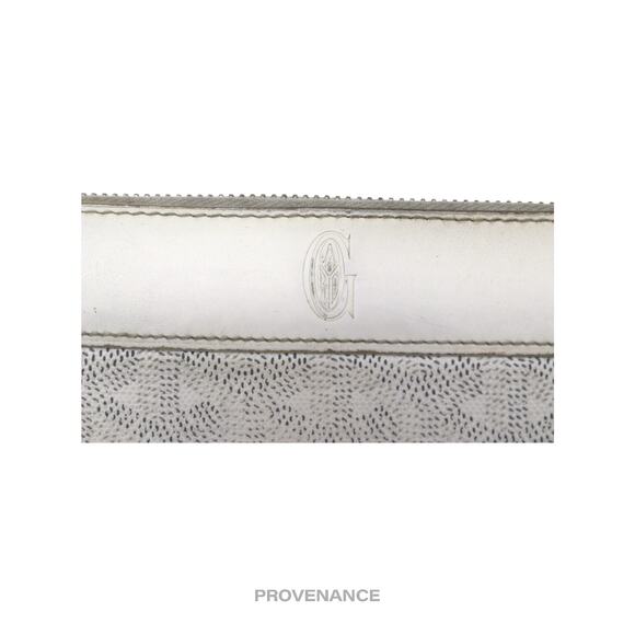 🔴 Goyard Matignon Zipped Wallet - White Goyardine - Picture 6 of 10